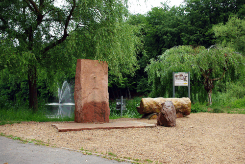 Trinkwasserspender am Nikolausweiher.