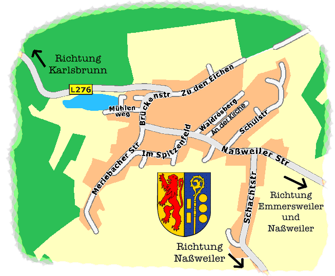 Straßenkarte vom St. Nikolaus