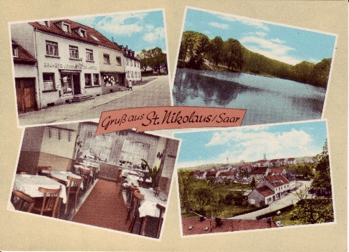 Postkarte St. Nikolaus - Ehem. Kaffee Weiter und Nikolausweiher