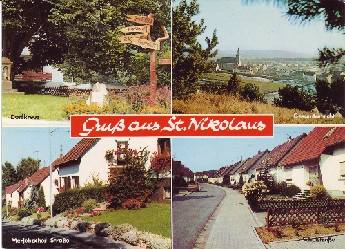 Postkarte St. Nikolaus - verschiedene Ansichten von St. Nikolaus